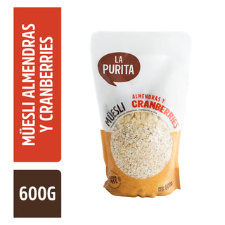 Müesli Almendras y Cranberries, 600g