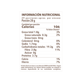 Avena en Hojuelas Sin Gluten, 1.5kg