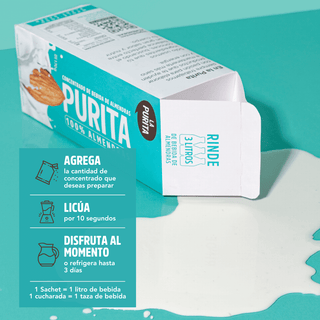 Purita 100% Almendras Sachet, 3L