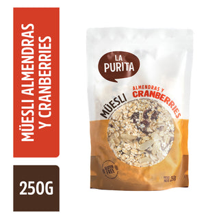 Müesli Almendras y Cranberries, 250g