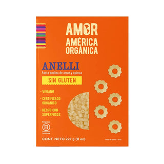 Pasta de Arroz y Quinua tipo Anelli Orgánica sin Gluten 227g