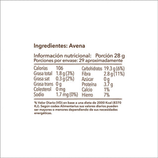 Avena en Hojuelas Sin Gluten, 800g